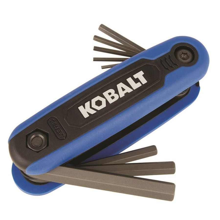 Hand Tools * | Flash Sale Kobalt Hex Keys & Torx Keys 8-Key Metric Folding Hex Key Set