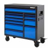 Tool Storage & Work Benches * | Outlet Kobalt Bottom Tool Cabinets 3000 Series 41-In W X 41-In H 11-Drawer Steel Rolling Tool Cabinet (Black)