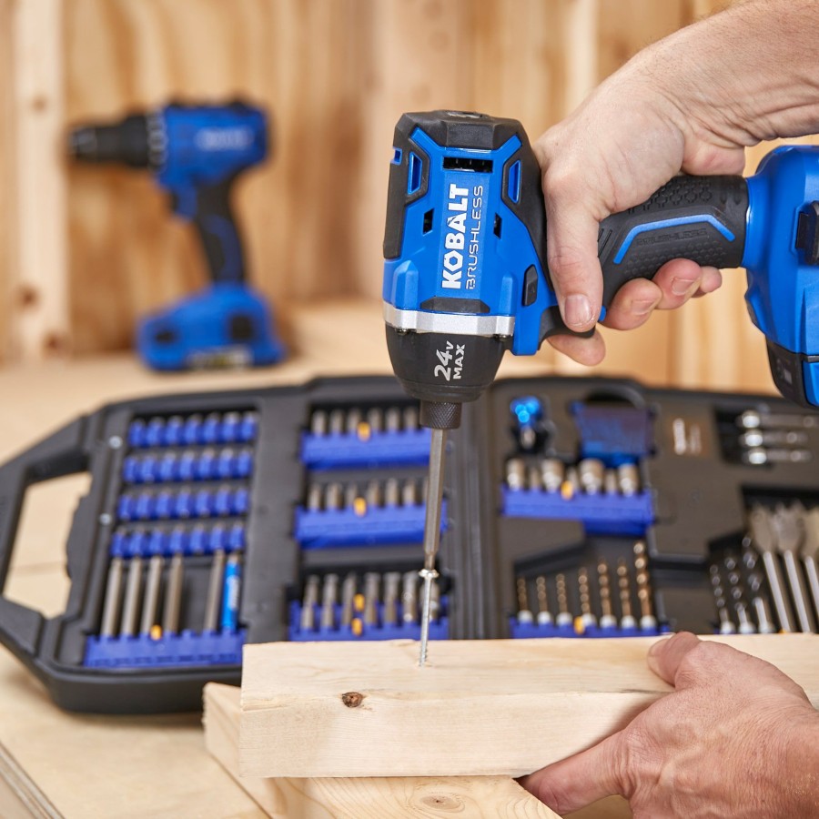 Power Tool Accessories * | Coupon Kobalt Screwdriver Bits Set Shank Screwdriver Bit Set (106-Piece)