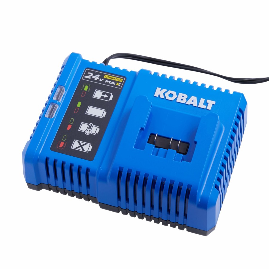 Power Tool Accessories * | Hot Sale Kobalt Power Tool Batteries & Chargers 24-Volt Max 2-Pack 4 Amp-Hour; 4 Amp-Hour Lithium Power Tool Battery Kit (Charger Included)