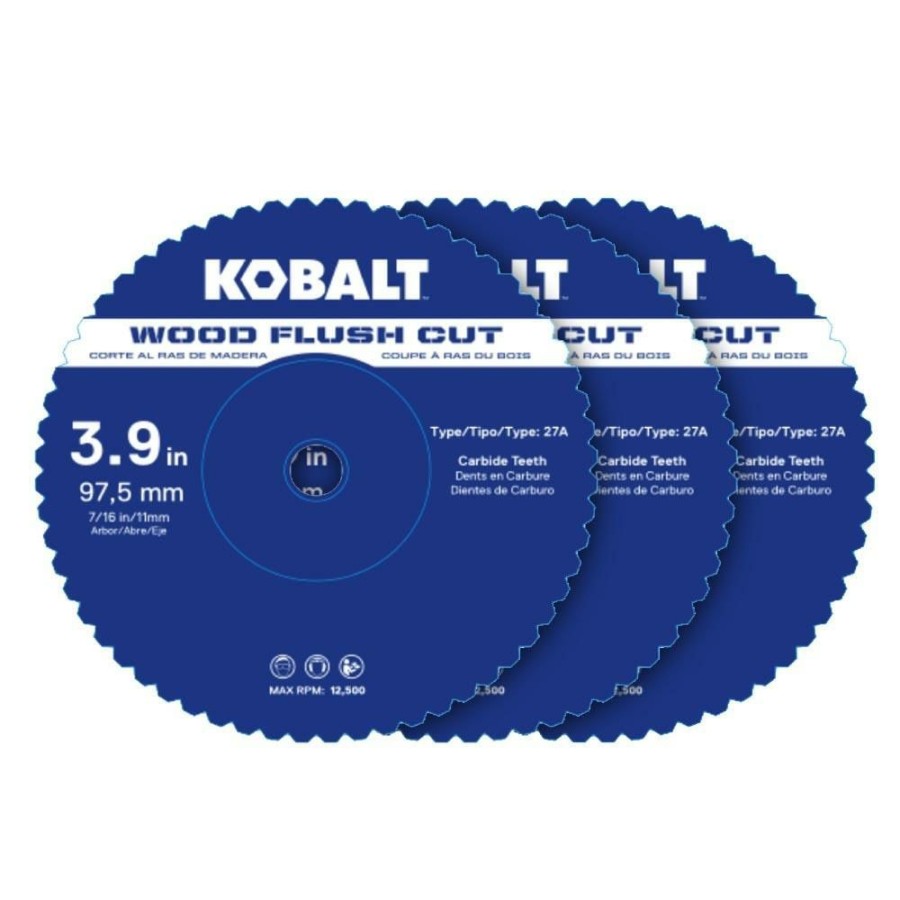 Power Tool Accessories * | Buy Kobalt Circular Saw Blades 3-Pack 4-In Set High-Speed Steel Circular Saw Blade Set