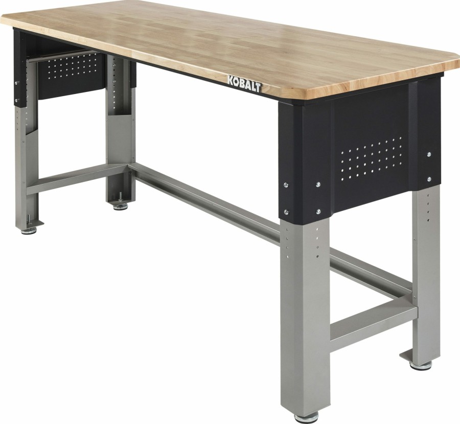 Tool Storage & Work Benches * | Budget Kobalt Work Benches 72-In W X 40.8-In H Wood Work Bench