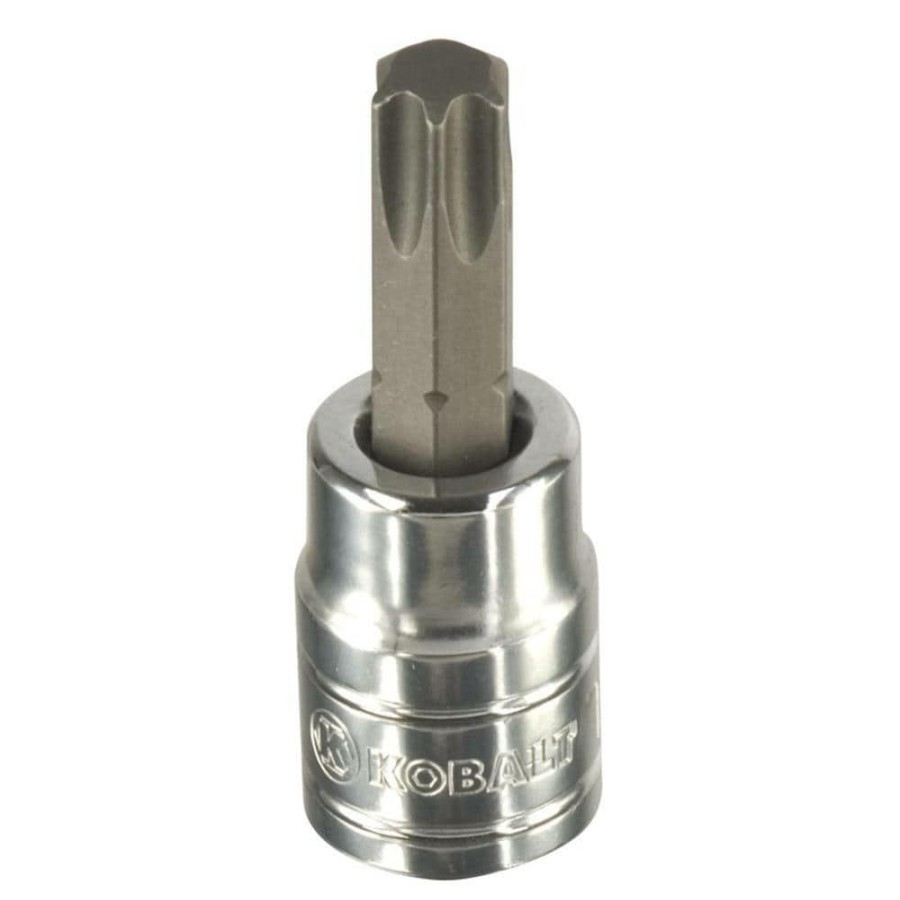 Hand Tools * | Coupon Kobalt Driver Sockets & Sets 3/8-In Drive T50 Torx Bit Torx Driver Socket