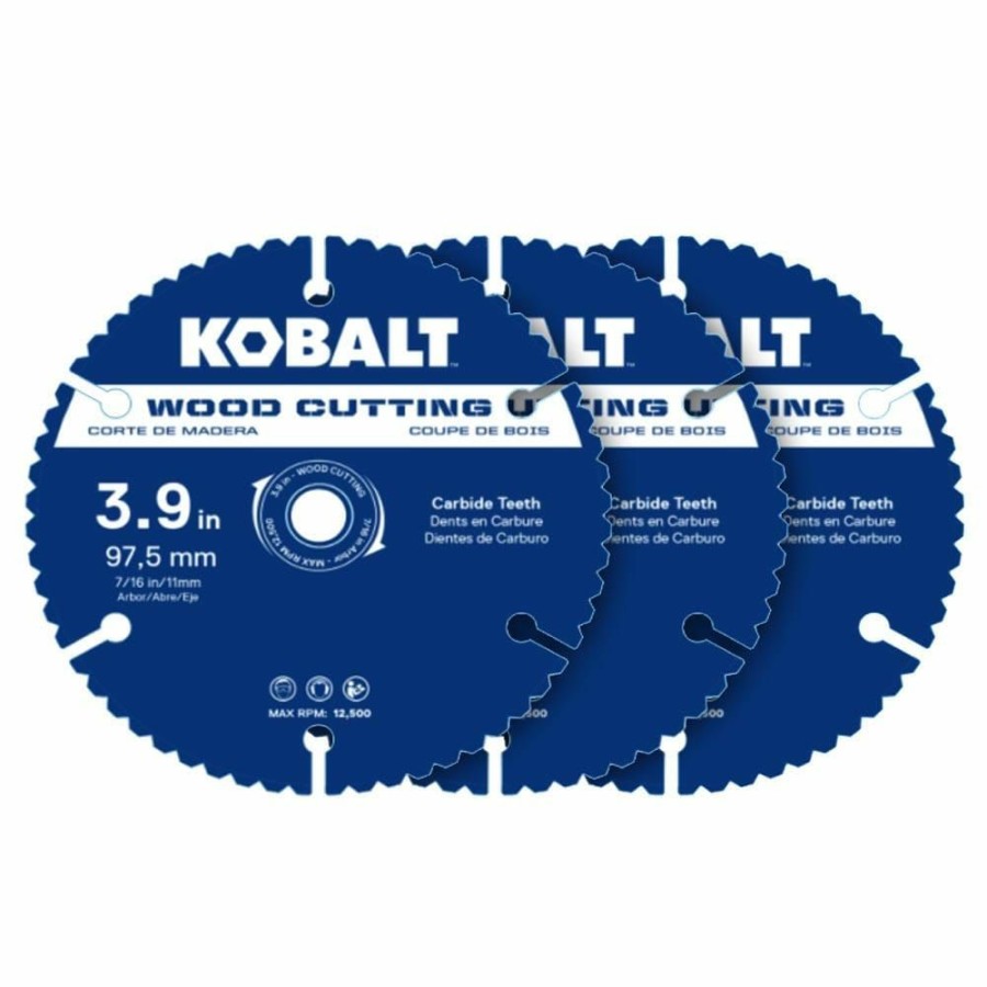 Power Tool Accessories * | Coupon Kobalt Circular Saw Blades 3-Pack 4-In Set High-Speed Steel Circular Saw Blade Set