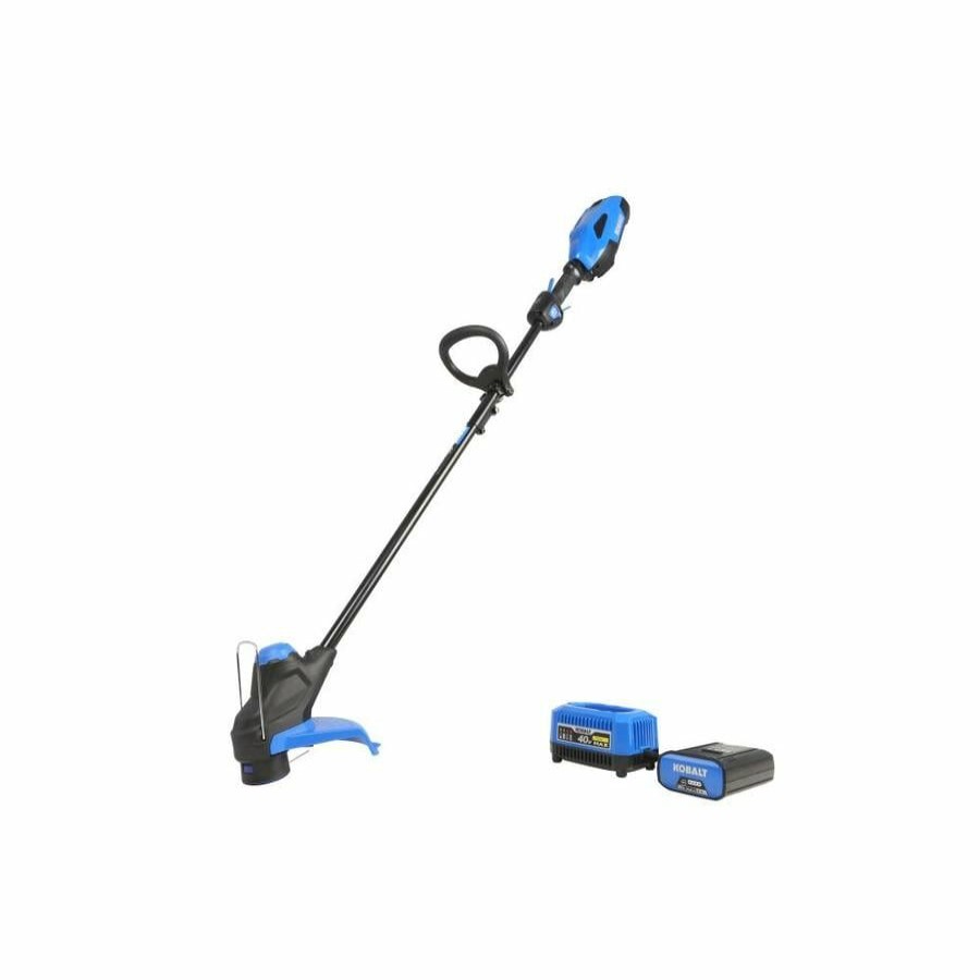 Outdoor Tools & Equipment * | Coupon Kobalt Cordless Electric String Trimmers 40-Volt Max 12-In Straight Cordless String Trimmer (Battery Included)