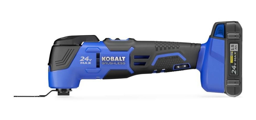 Power Tools * | Best Pirce Kobalt Oscillating Tool Kits 21-Piece Cordless Brushless 24-Volt Variable Speed Oscillating Multi-Tool Kit With Soft Case (1-Battery Included)