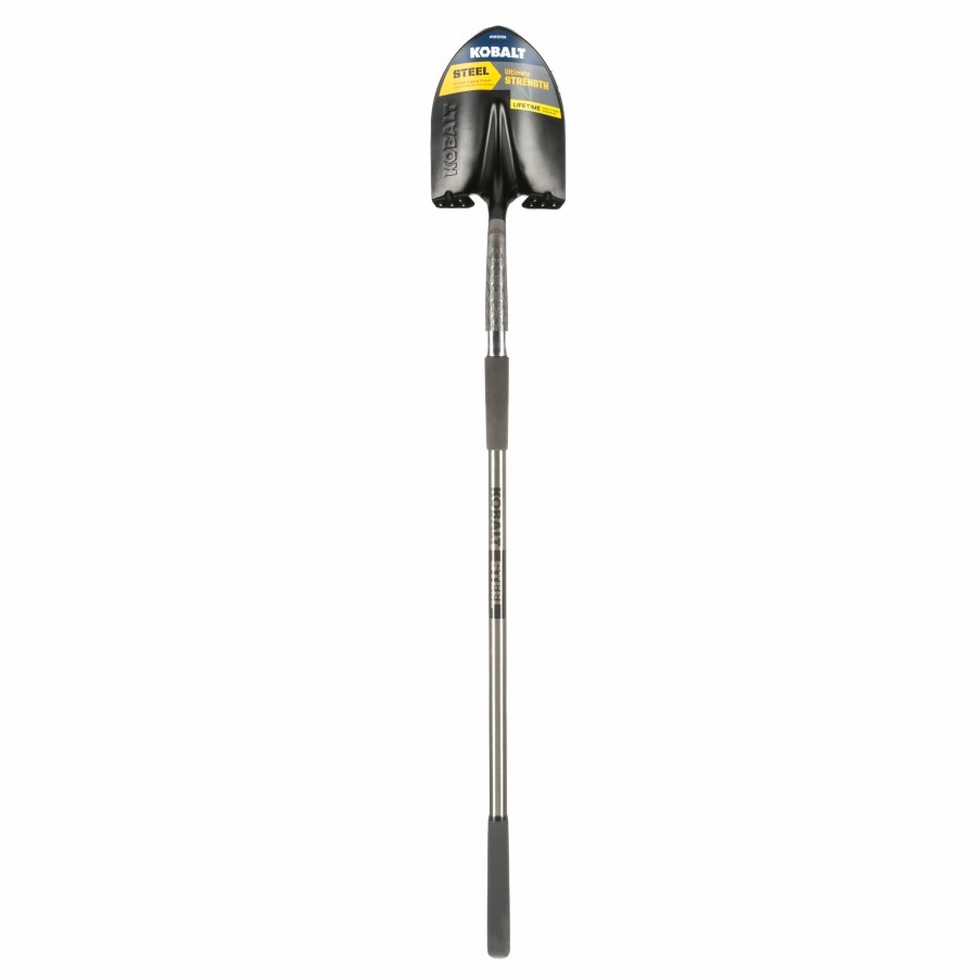 Outdoor Tools & Equipment * | Cheap Kobalt Shovels & Spades 48-In Steel Handle Digging Shovel