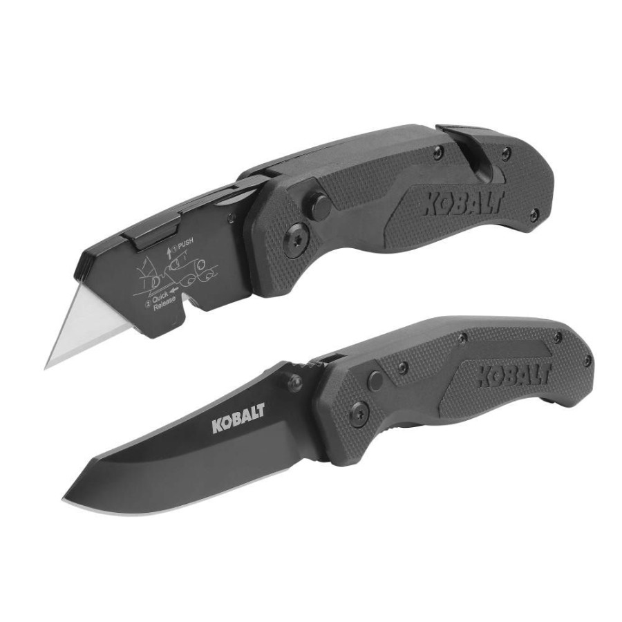 Hand Tools * | Cheap Kobalt Utility Knives 11-Blade Folding Utility Knife