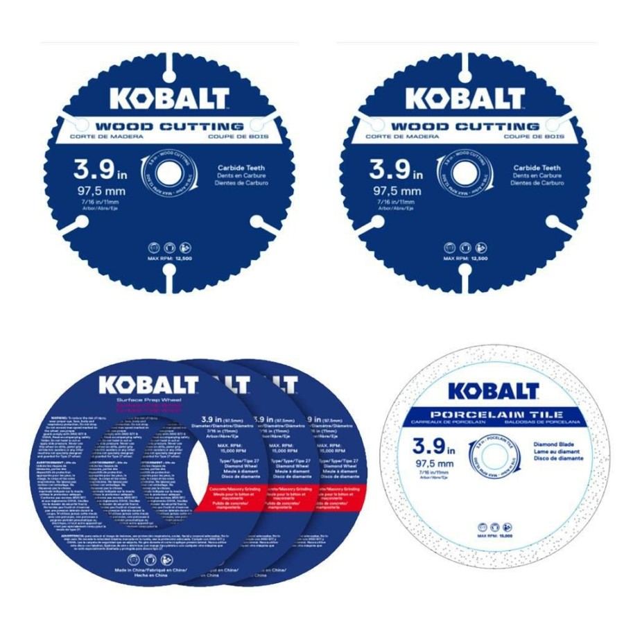 Power Tool Accessories * | Flash Sale Kobalt Circular Saw Blades 6-Pack 4-In Set High-Speed Steel Circular Saw Blade Set