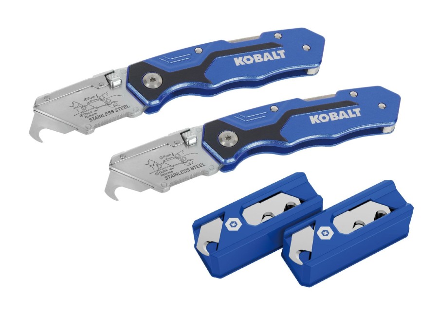 Hand Tools * | New Kobalt Utility Knives 18Mm 36-Blade Folding Utility Knife