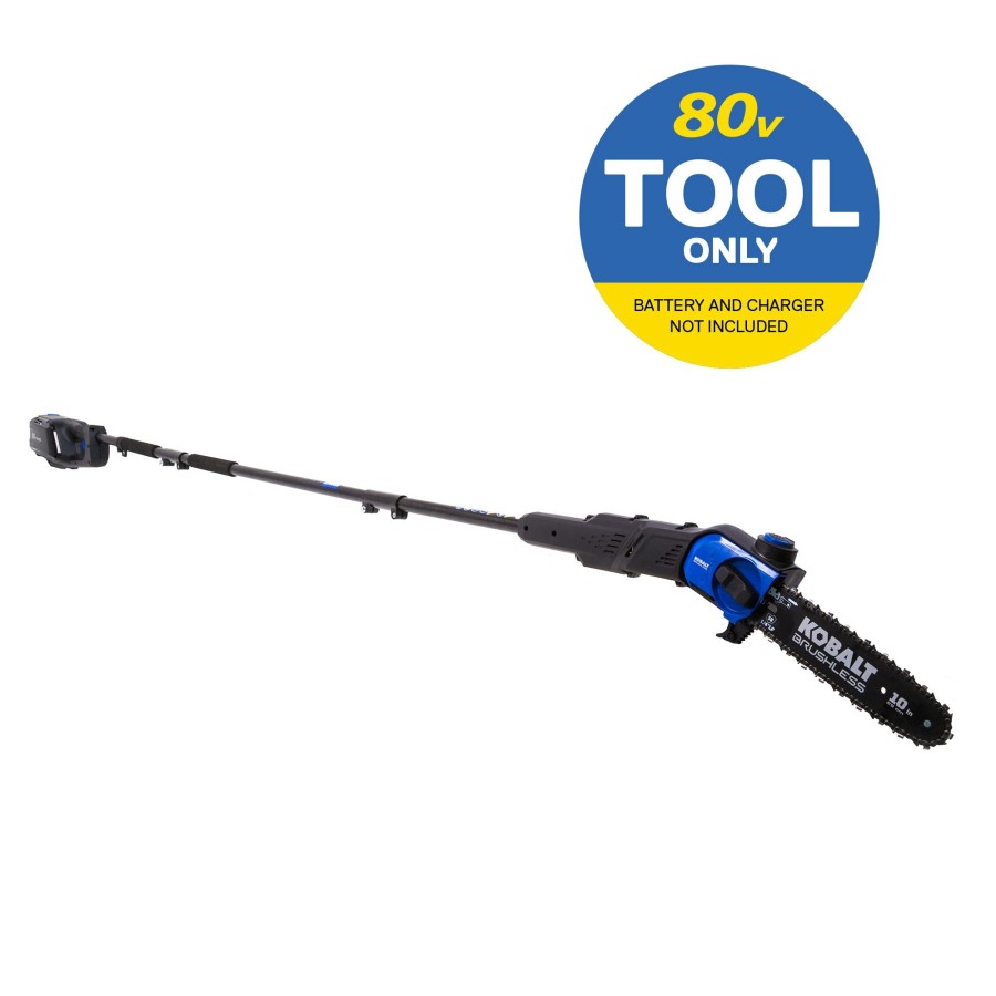 Outdoor Tools & Equipment * | Deals Kobalt Cordless Electric Pole Saws 80-Volt 10-In Cordless Electric Pole Saw (Battery Not Included)