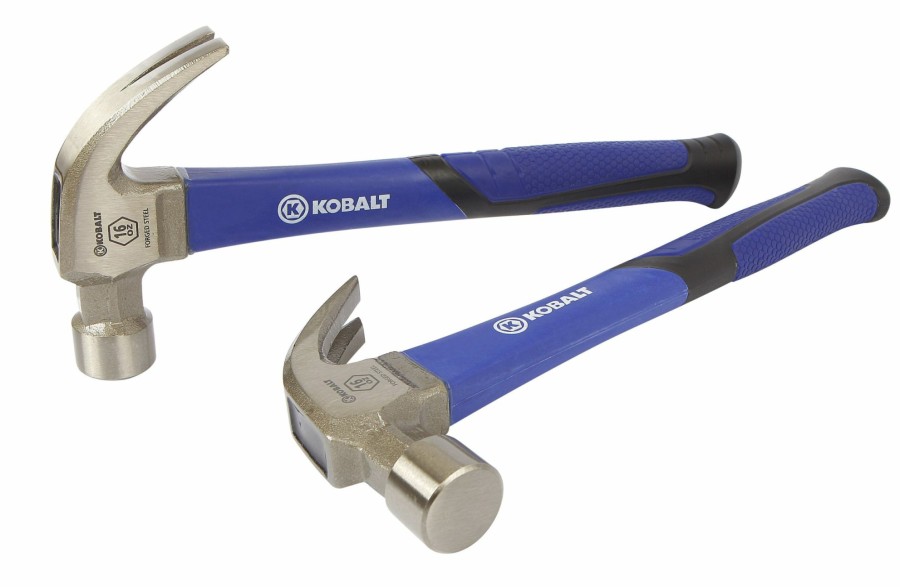 Hand Tools * | Hot Sale Kobalt Hammers 16-Oz Smooth Face Steel Head Fiberglass Claw Hammer