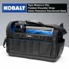 Tool Storage & Work Benches * | Best Deal Kobalt Tool Bags Plumbing Tool Bag With Caddy Black, Blue Polyester 12.99-In