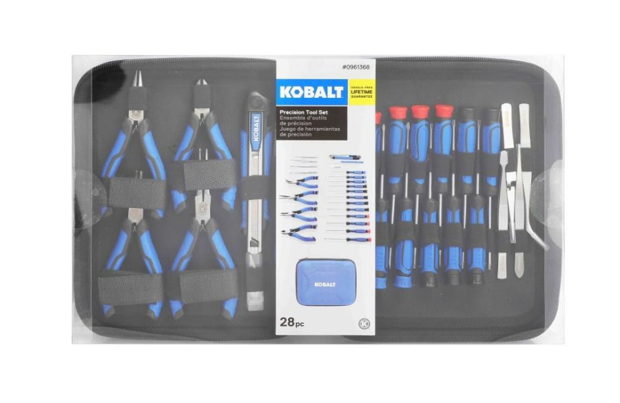 Hand Tools * | Coupon Kobalt Household Tool Sets 28-Piece Household Tool Set With Soft Case