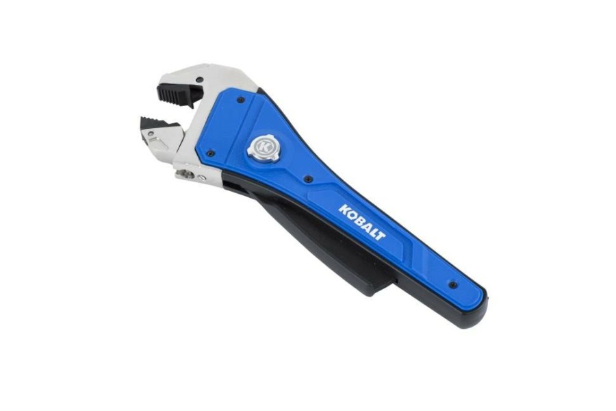 Hand Tools * | Discount Kobalt Adjustable Wrenches Ratcheting Rapid Adjust 8-In Steel And Plastic Adjustable Wrench