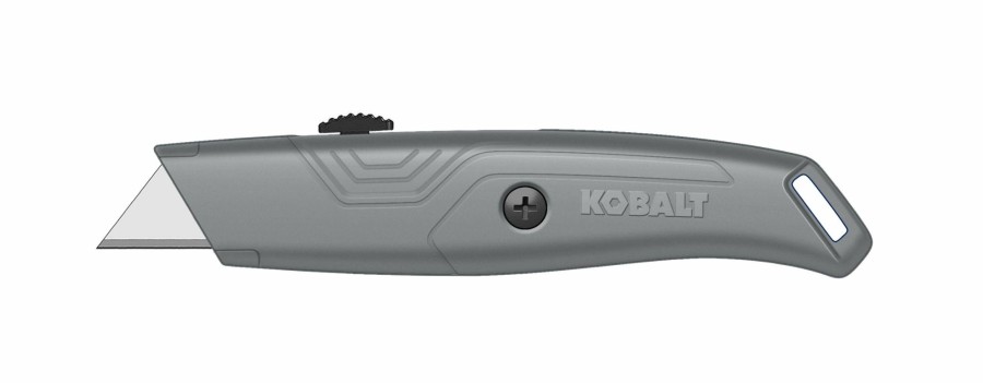 Hand Tools * | Deals Kobalt Utility Knives 3-Blade Retractable Utility Knife With On Tool Blade Storage