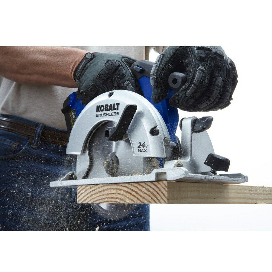 Power Tools * | Best Deal Kobalt Circular Saws 24-Volt Max 6-1/2-In Brushless Cordless Circular Saw Circular Saw