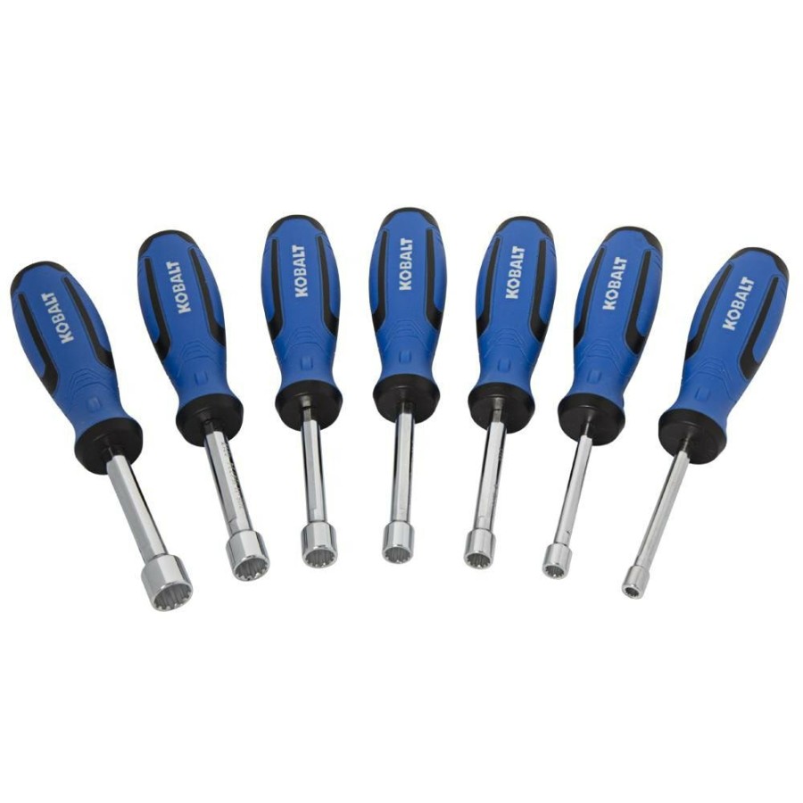 Hand Tools * | Wholesale Kobalt Nut Driver Sets 7-Piece Metric And Sae Spline Nut Driver Set