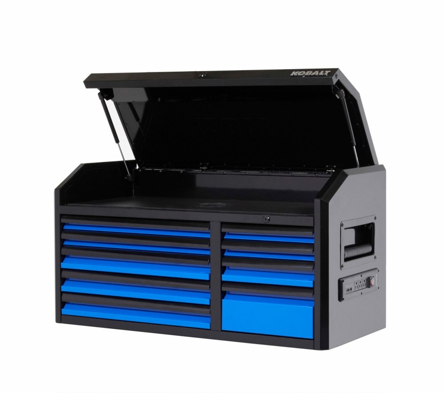 Tool Storage & Work Benches * | Wholesale Kobalt Top Tool Chests 3000 Series 41-In W X 22.5-In H 9-Drawer Steel Tool Chest (Black)