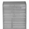 Tool Storage & Work Benches * | Wholesale Kobalt Bottom Tool Cabinets 3000 Series 53-In W X 68.7-In H 18-Drawer Stainless Steel Rolling Tool Cabinet (Stainless Steel)