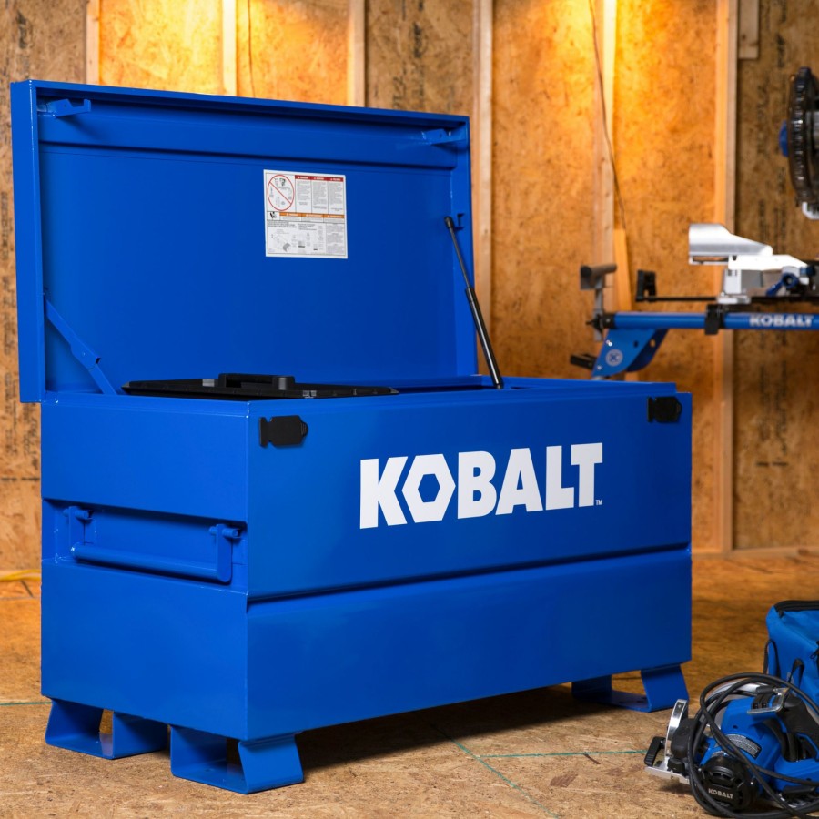 Tool Storage & Work Benches * | Best Sale Kobalt Jobsite Boxes 24-In W X 48-In L X 28-In Steel Jobsite Box