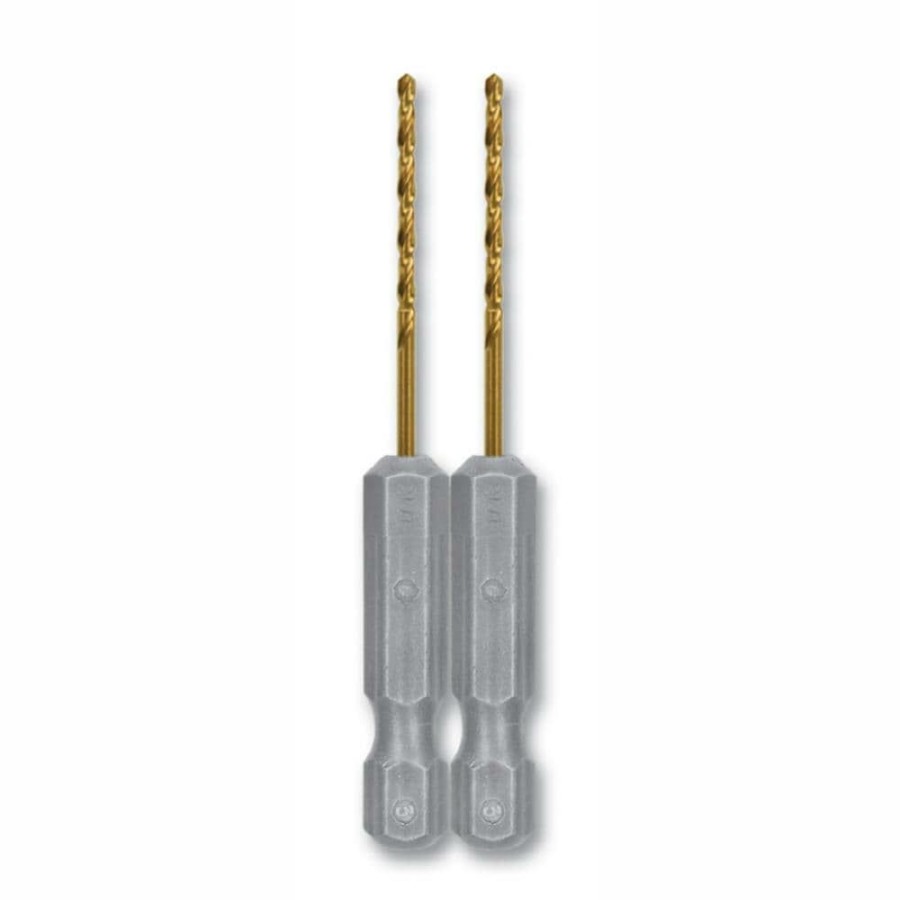 Power Tool Accessories * | Coupon Kobalt Twist Drill Bits 2-Piece 1/16-In 2-1/2-In Titanium Coated Hss Twist Drill Bit