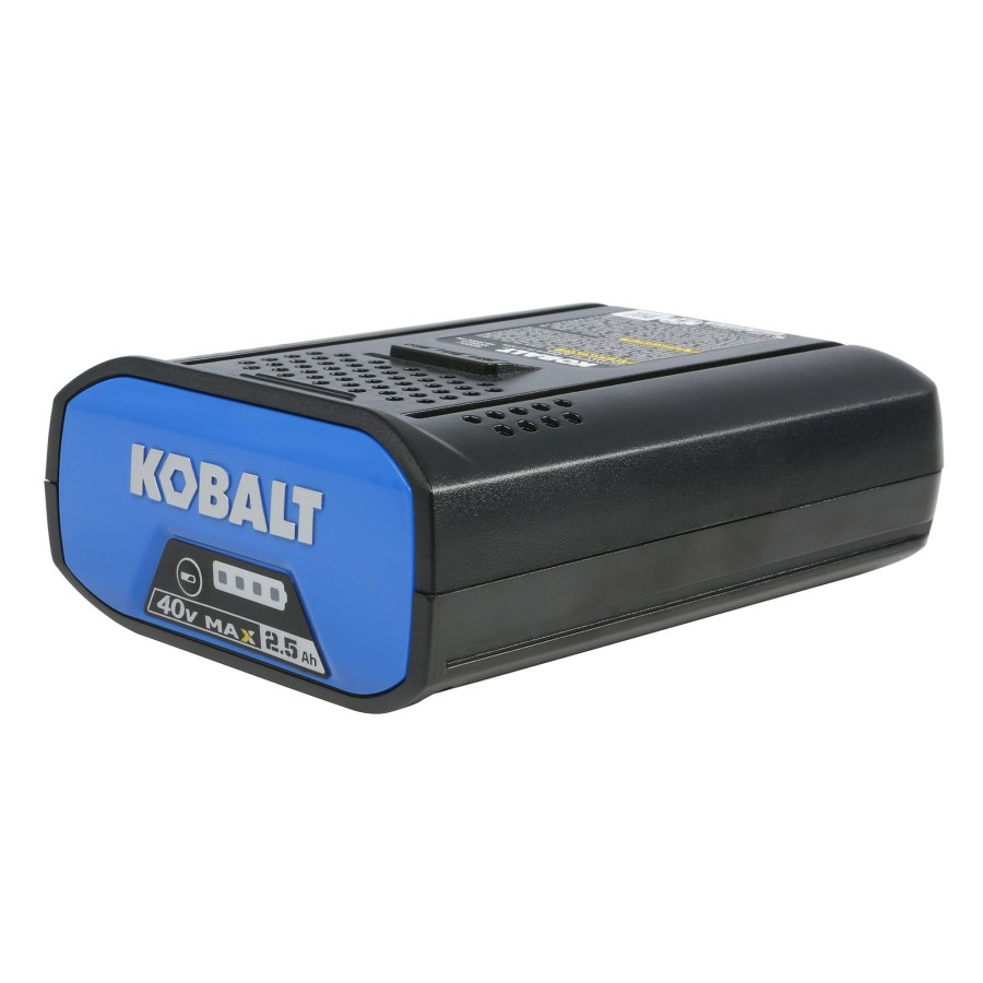 Outdoor Tools & Equipment * | Best Sale Kobalt Cordless Power Equipment Batteries & Chargers 40-Volt Max 2.5 Ah Rechargeable Lithium Ion (Li-Ion) Cordless Power Equipment Battery