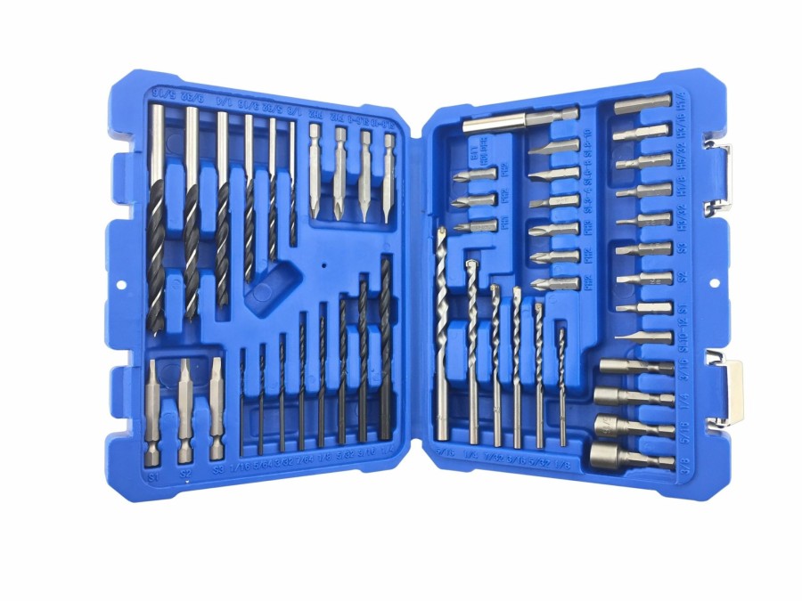 Power Tool Accessories * | Promo Kobalt Screwdriver Bits Set High-Speed Steel Round Shank Screwdriver Bit Set Drill/Driver (50-Piece)