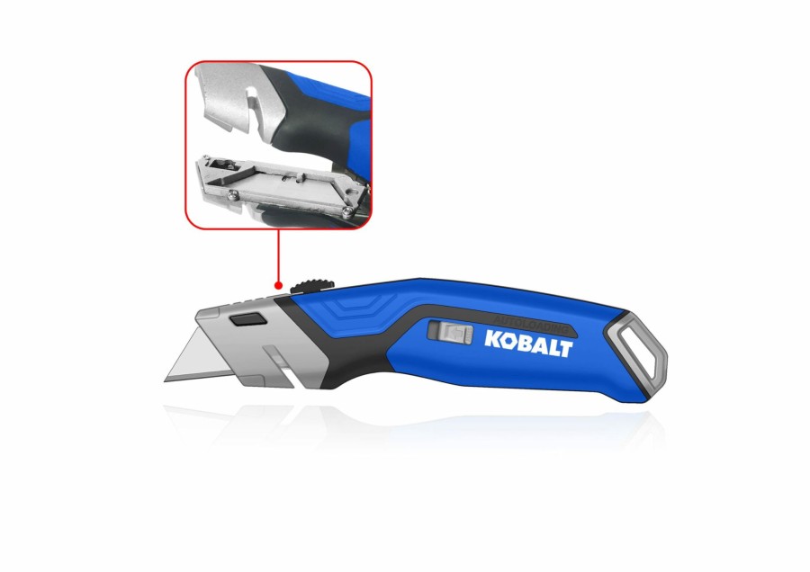 Hand Tools * | Buy Kobalt Utility Knives Kobalt Auto Loading Retractable Utility Knife 18Mm 5-Blade Retractable Utility Knife With On Tool Blade Storage