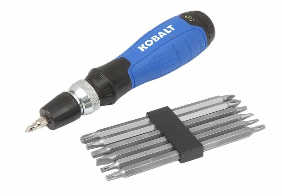 Hand Tools * | Buy Kobalt Screwdrivers Screwdriver Set 12-Piece Plastic Handle Set Multi-Bit Screwdriver Set