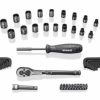 Hand Tools * | New Kobalt Mechanics Tool Sets Universal 67-Piece Standard (Sae) And Metric Combination Matte Mechanics Tool Set (3/8-In)