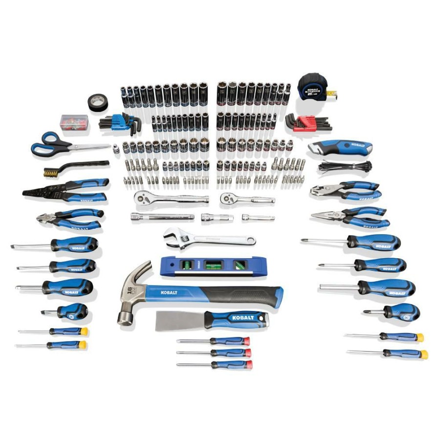 Hand Tools * | Budget Kobalt Household Tool Sets 230 Piece Home Owner'S Tool Set In Bag