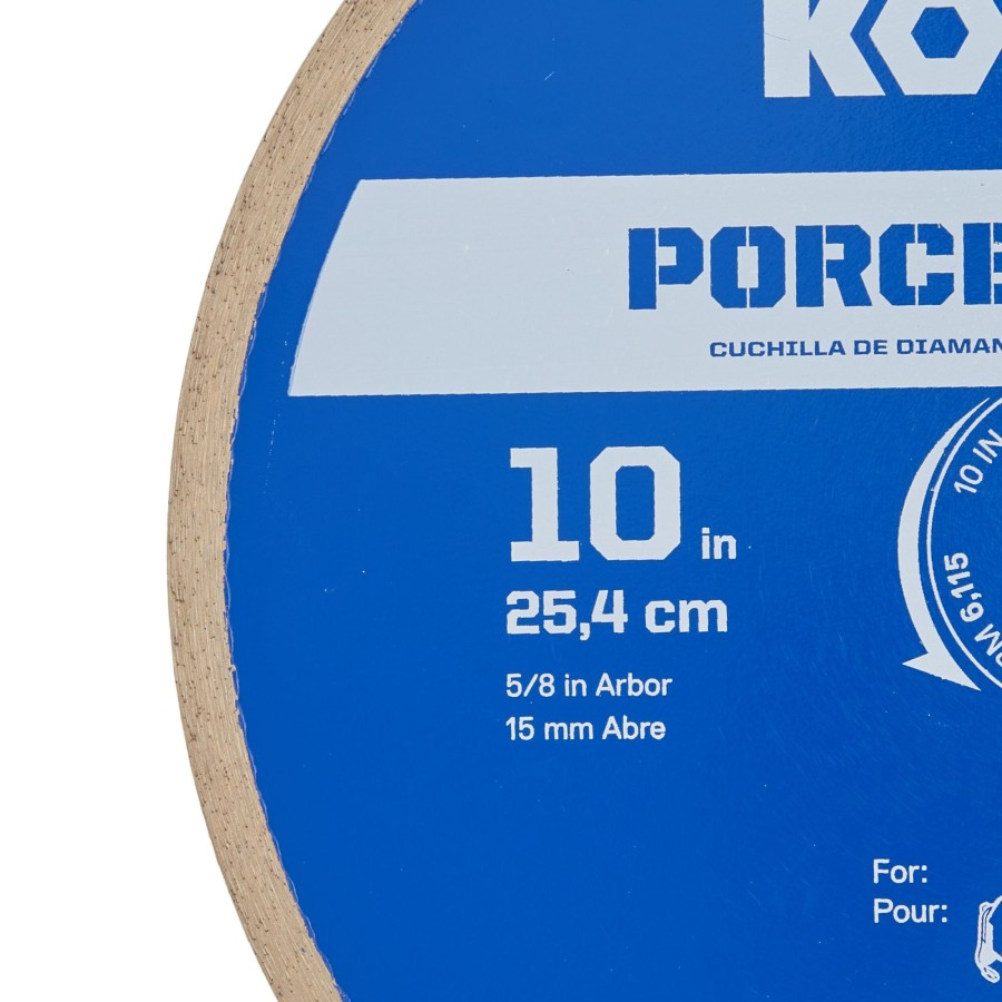 Power Tool Accessories * | Hot Sale Kobalt Diamond Saw Blades 10-In Wet Porcelain Tile Diamond Saw Blade