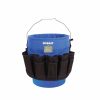 Tool Storage & Work Benches * | Top 10 Kobalt Tool Bags Blue Black Polyester 18-In 5-Gallon Bucket Organizer