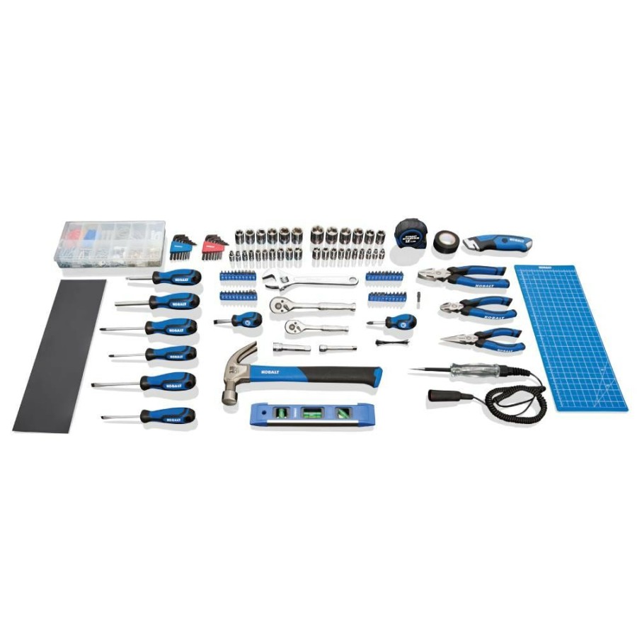 Hand Tools * | Promo Kobalt Household Tool Sets 119 Piece Home Owner'S Tool Set In Folding Case