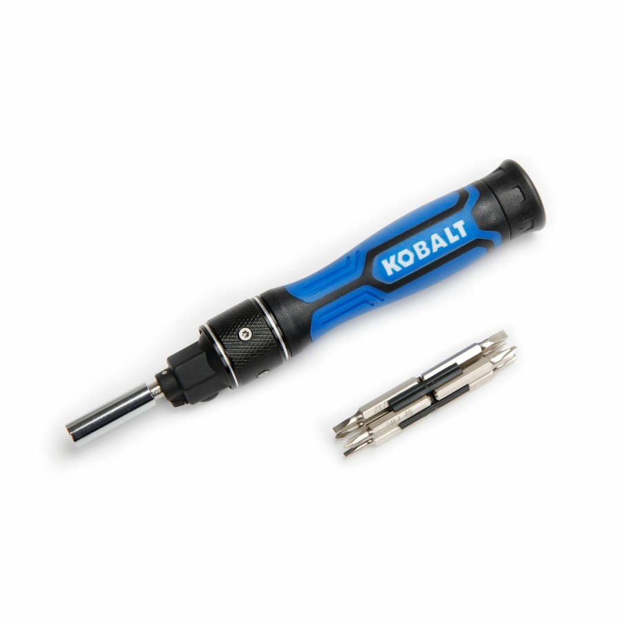 Hand Tools * | Top 10 Kobalt Screwdrivers 8-Piece Plastic Handle Ratcheting Torx Multi-Bit Screwdriver