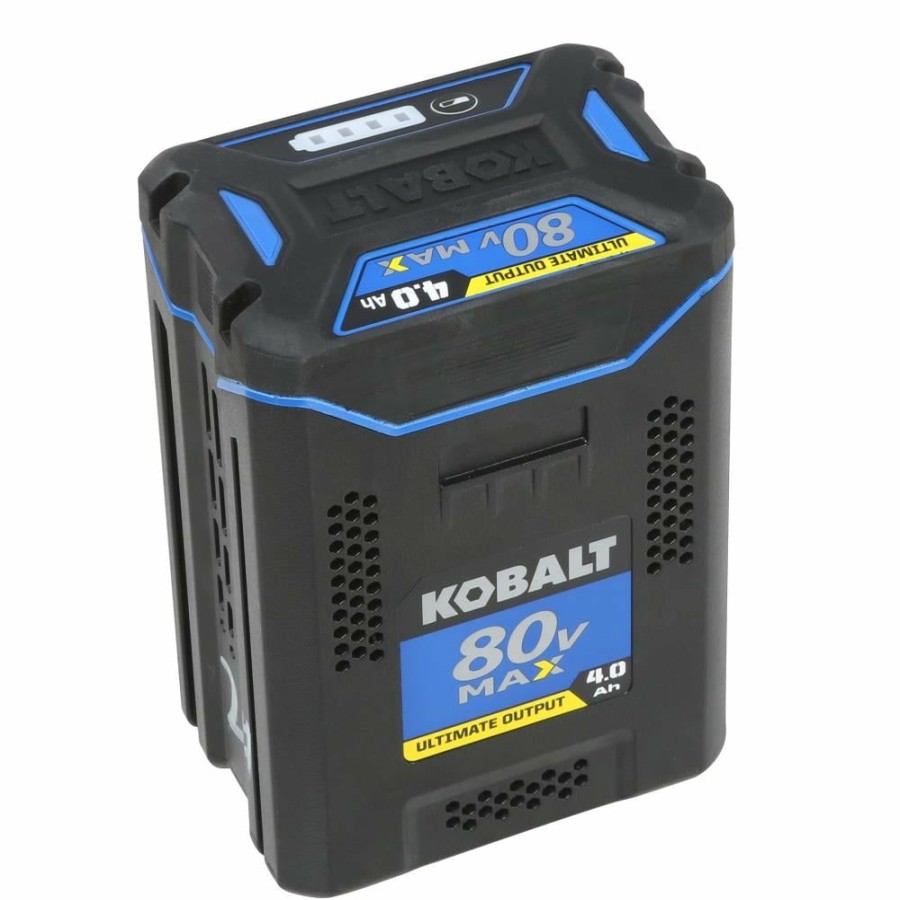 Outdoor Tools & Equipment * | Budget Kobalt Cordless Power Equipment Batteries & Chargers 80-Volt Max 4 Ah Rechargeable Lithium Ion (Li-Ion) Cordless Power Equipment Battery