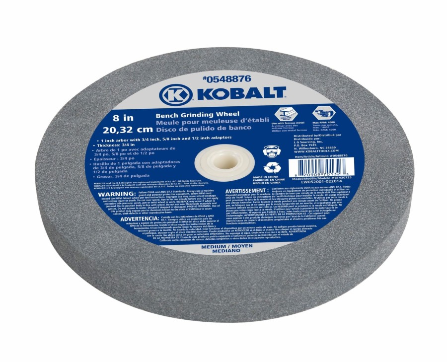 Power Tools * | Brand New Kobalt Wire Wheels & Buffers 8-In Medium Grinding For General Grinding And Sharpening Applications