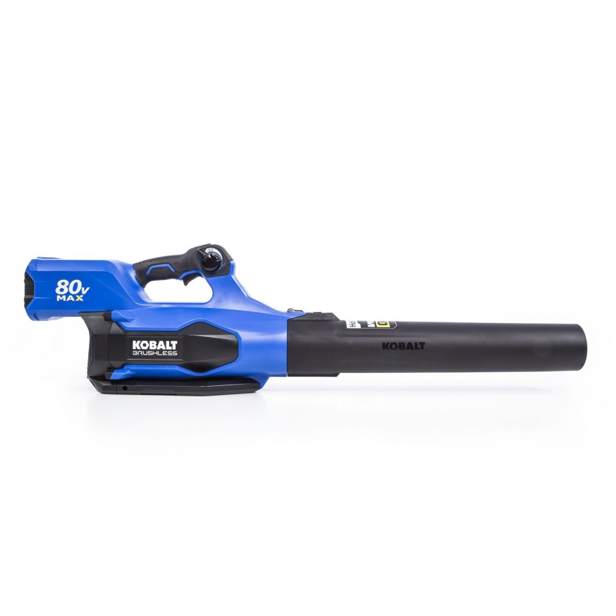 Outdoor Tools & Equipment * | Hot Sale Kobalt Cordless Electric Leaf Blowers 80-Volt Max 630-Cfm Brushless Handheld Cordless Electric Leaf Blower (Tool Only)