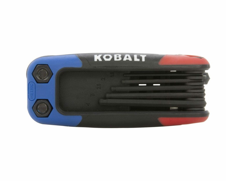 Hand Tools * | Best Sale Kobalt Hex Keys & Torx Keys 17-Key Standard (Sae) And Metric Combination Folding Hex Key Set