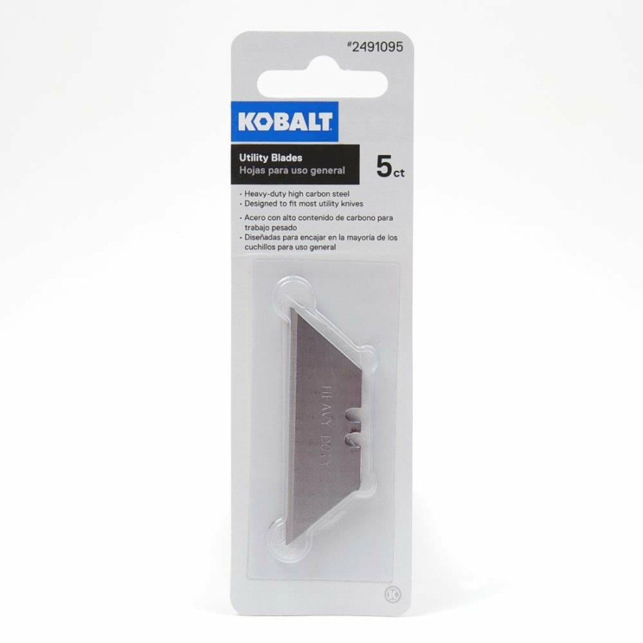 Hand Tools * | Cheapest Kobalt Replacement Utility Blades Carbon Steel Utility Razor Blade(5-Pack)