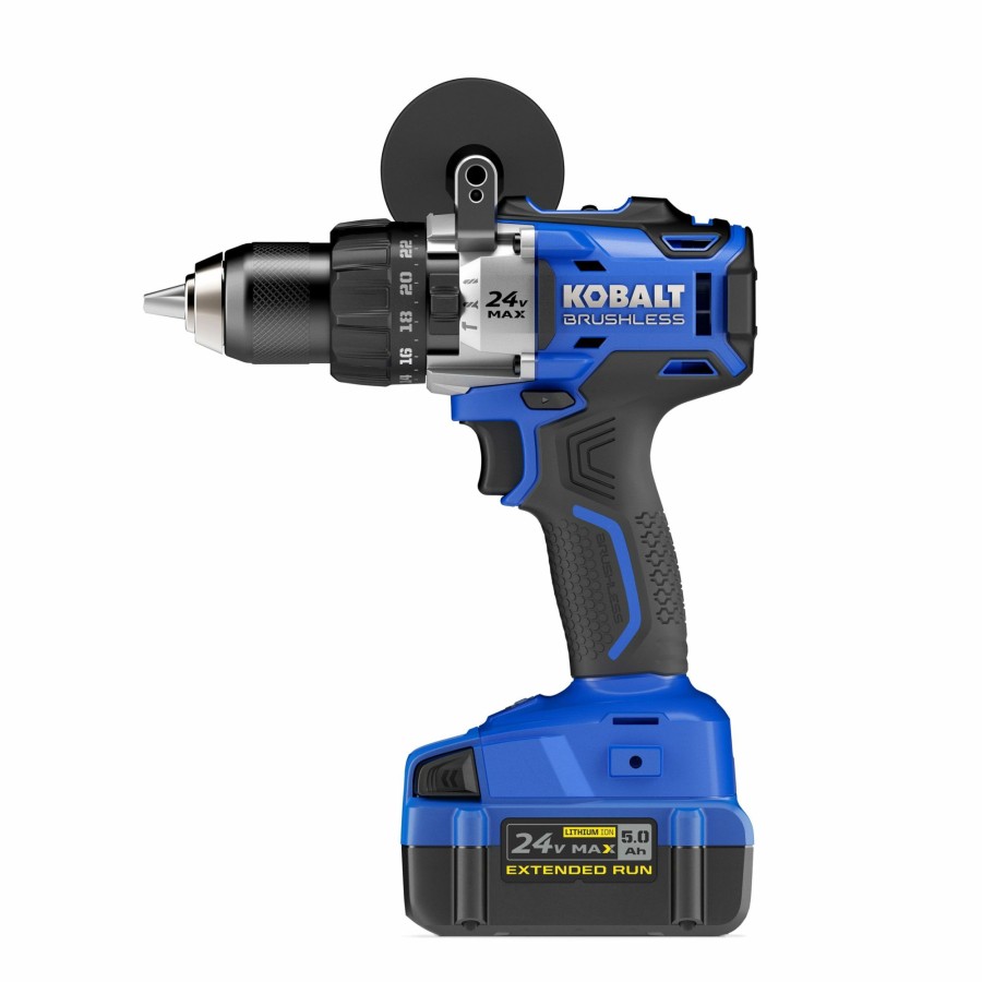 Power Tools * | Deals Kobalt Hammer Drills 1/2-In 24-Volt Max Variable Speed Brushless Cordless Hammer Drill (1-Battery Included)