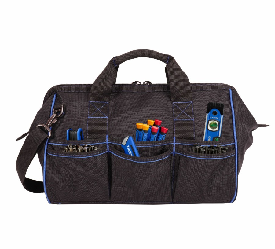 Tool Storage & Work Benches * | New Kobalt Tool Bags Blue Black Polyester 16-In Zippered Cargo Bag