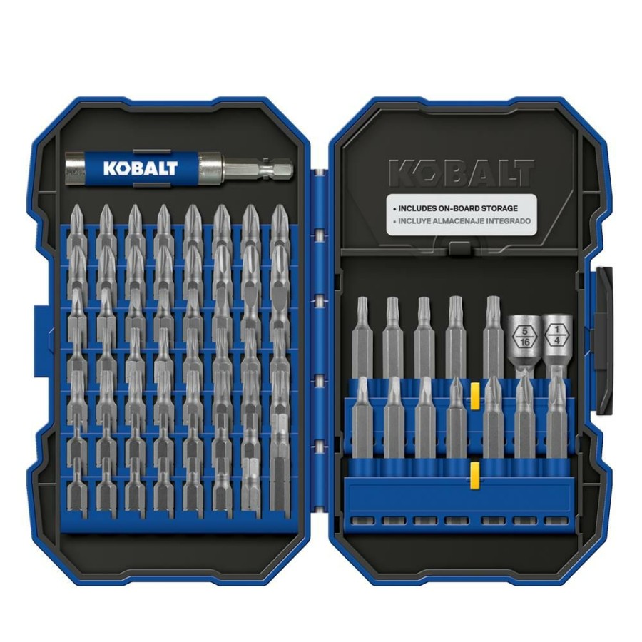 Power Tool Accessories * | Hot Sale Kobalt Screwdriver Bits Set Steel Hex Shank Screwdriver Bit Set