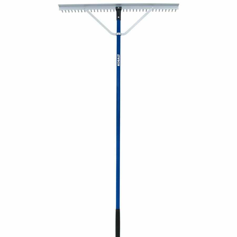 Outdoor Tools & Equipment * | Top 10 Kobalt Lawn & Leaf Rakes Kobalt Aluminum Landscape Rake