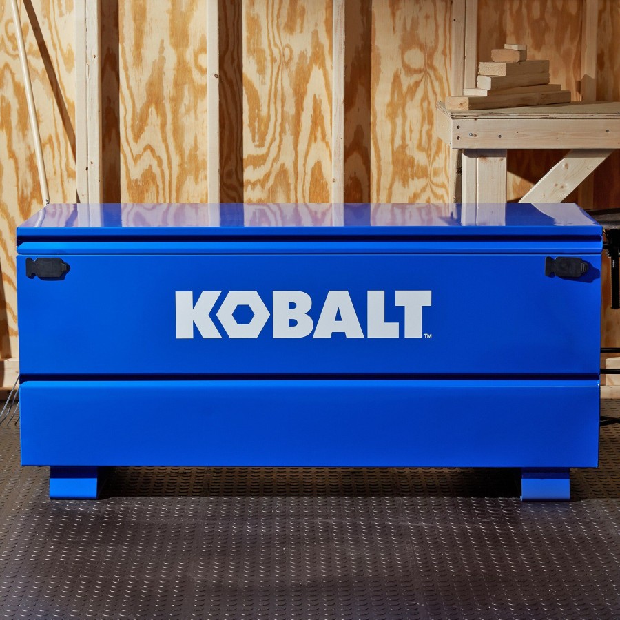 Tool Storage & Work Benches * | Wholesale Kobalt Jobsite Boxes 24-In W X 60-In L X 28-In Steel Jobsite Box