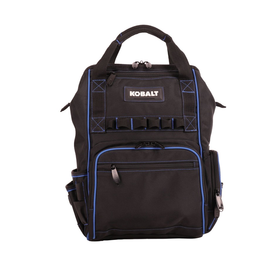 Tool Storage & Work Benches * | Cheap Kobalt Tool Bags Blue Black Polyester 11.5-In Backpack