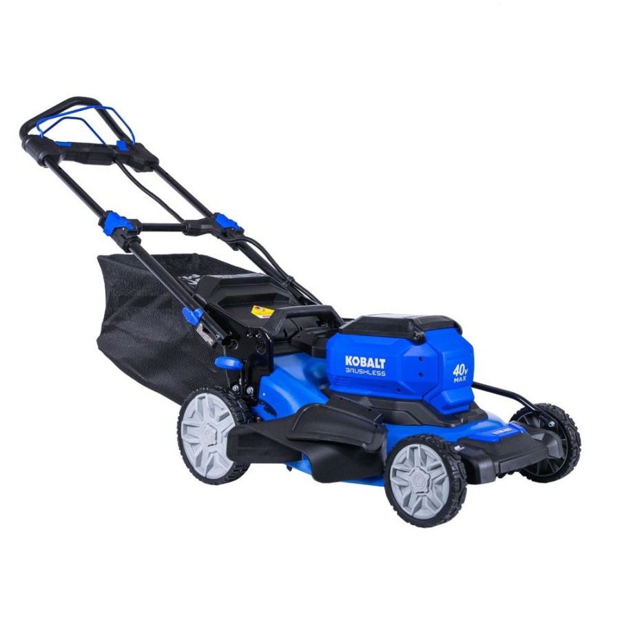 Outdoor Tools & Equipment * | Cheapest Kobalt Cordless Electric Push Lawn Mowers Gen4 40-Volt Brushless 20-In Self-Propelled Cordless Electric Lawn Mower 6 Ah (Battery & Charger Included)